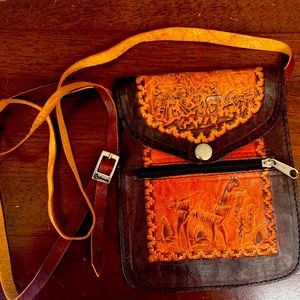 Small Leather Passport Bag